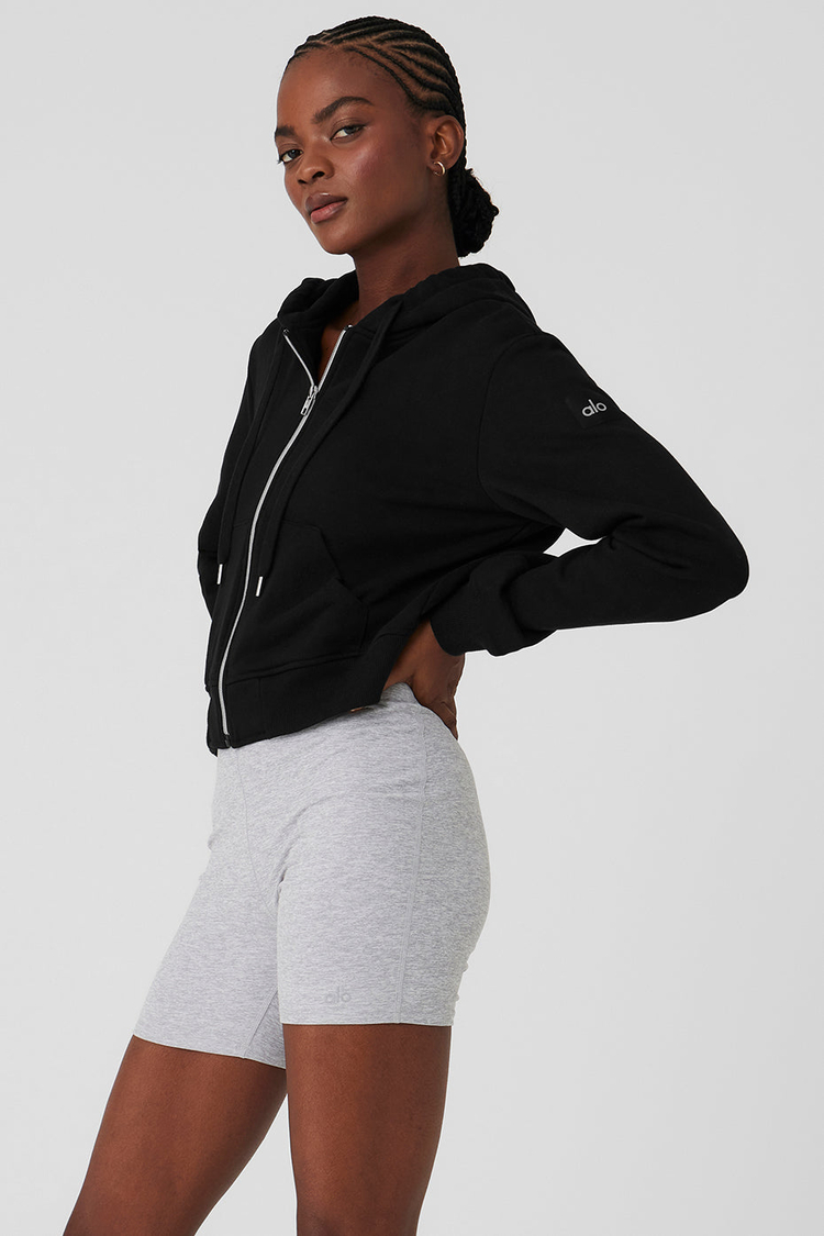 Buy Routine Cropped Zip Hoodie online Alo Yoga Kuwait Kuwait