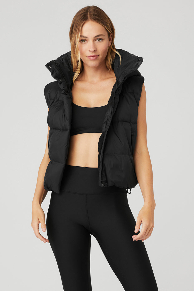 Gold discount puffer vest