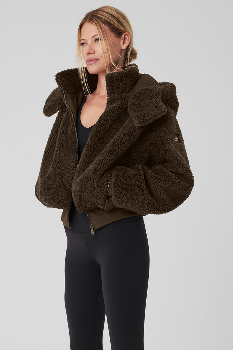 Alo foxy faux fur jacket sale